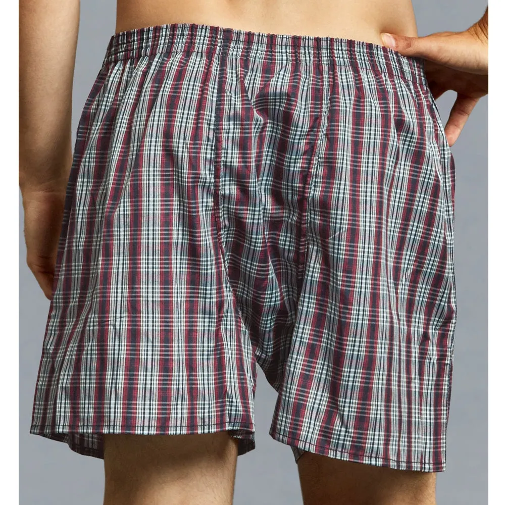 12 Lot Mens Knocker Boxers Trunk Plaid Shorts Underwear Cotton Briefs 3XL 50-52
