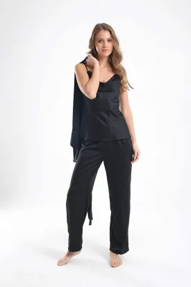 3 Pieces Satin Pyjama Set