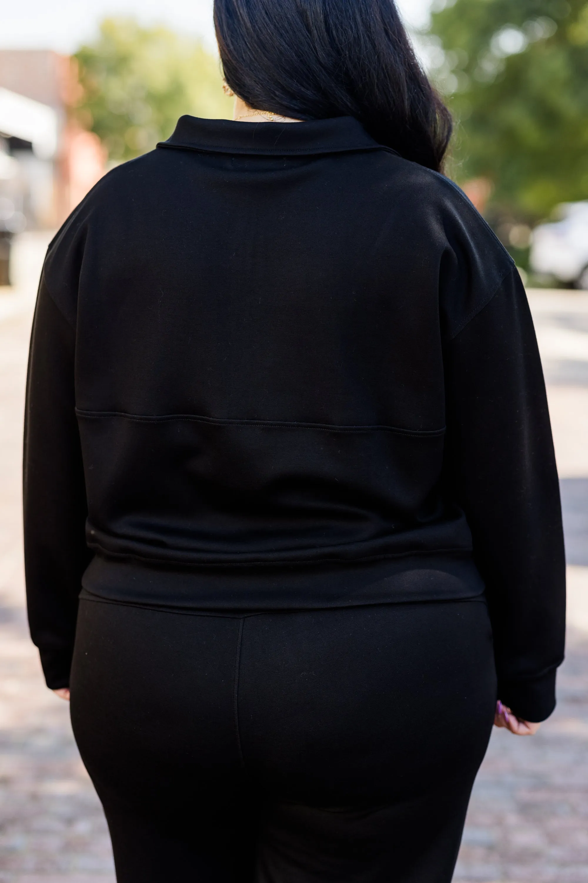 A Power Play Pullover, Black
