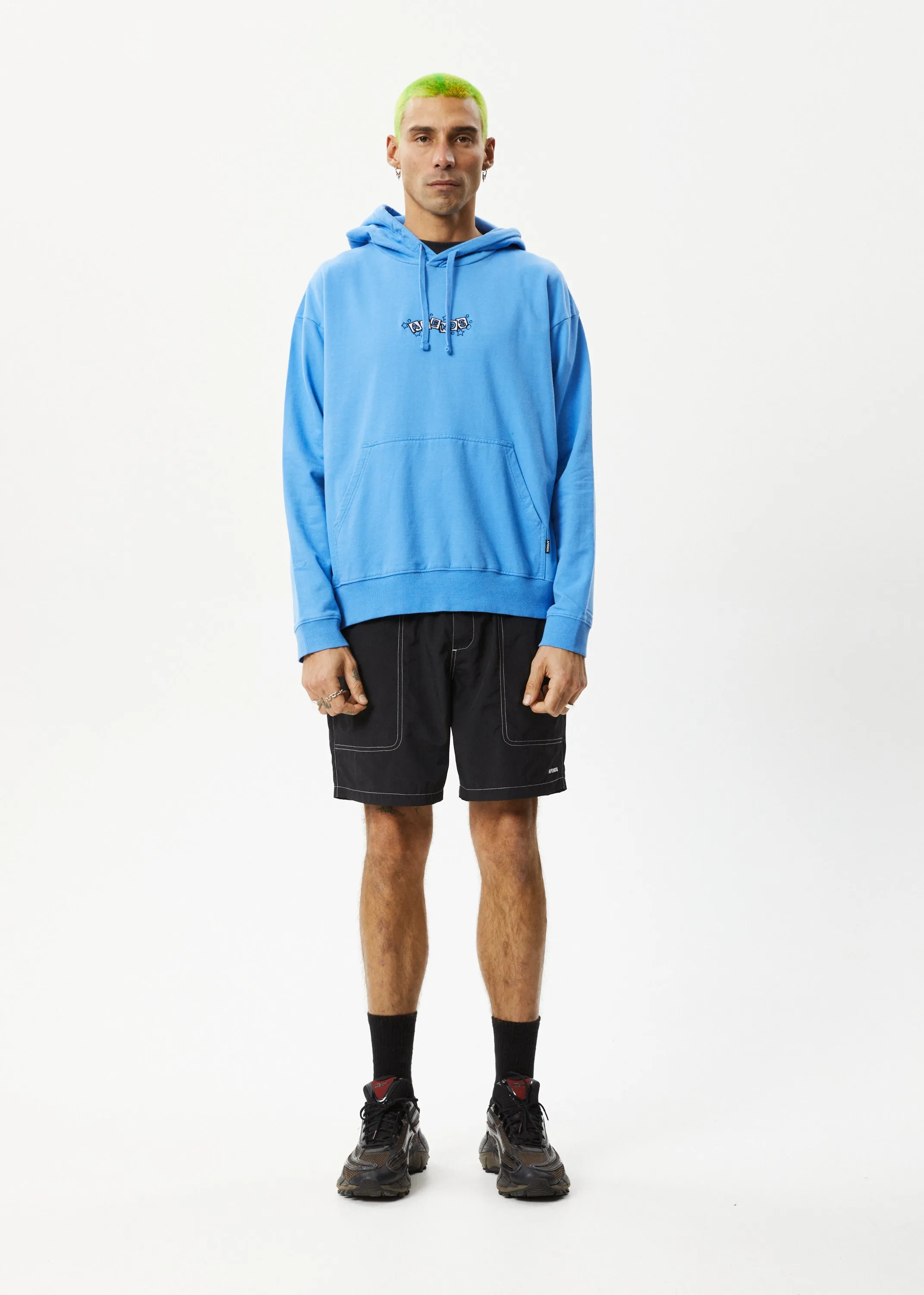 AFENDS Mens Solar System - Logo Hoodie - Arctic
