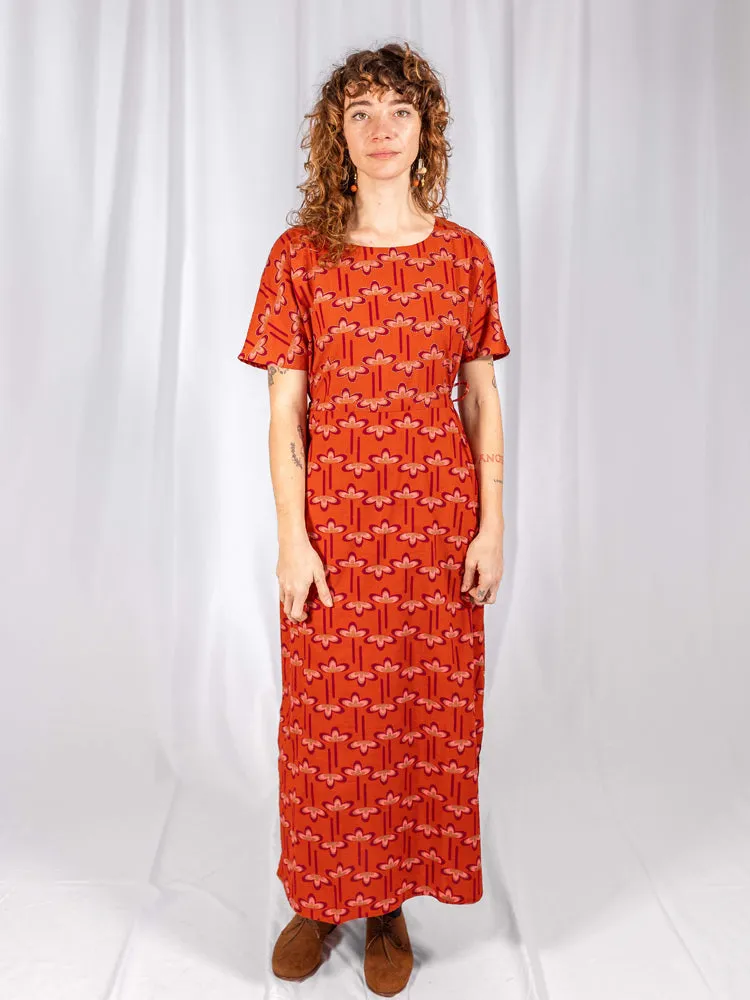 Aimee Maxi Dress - Mod Daisy Spiced Coral
