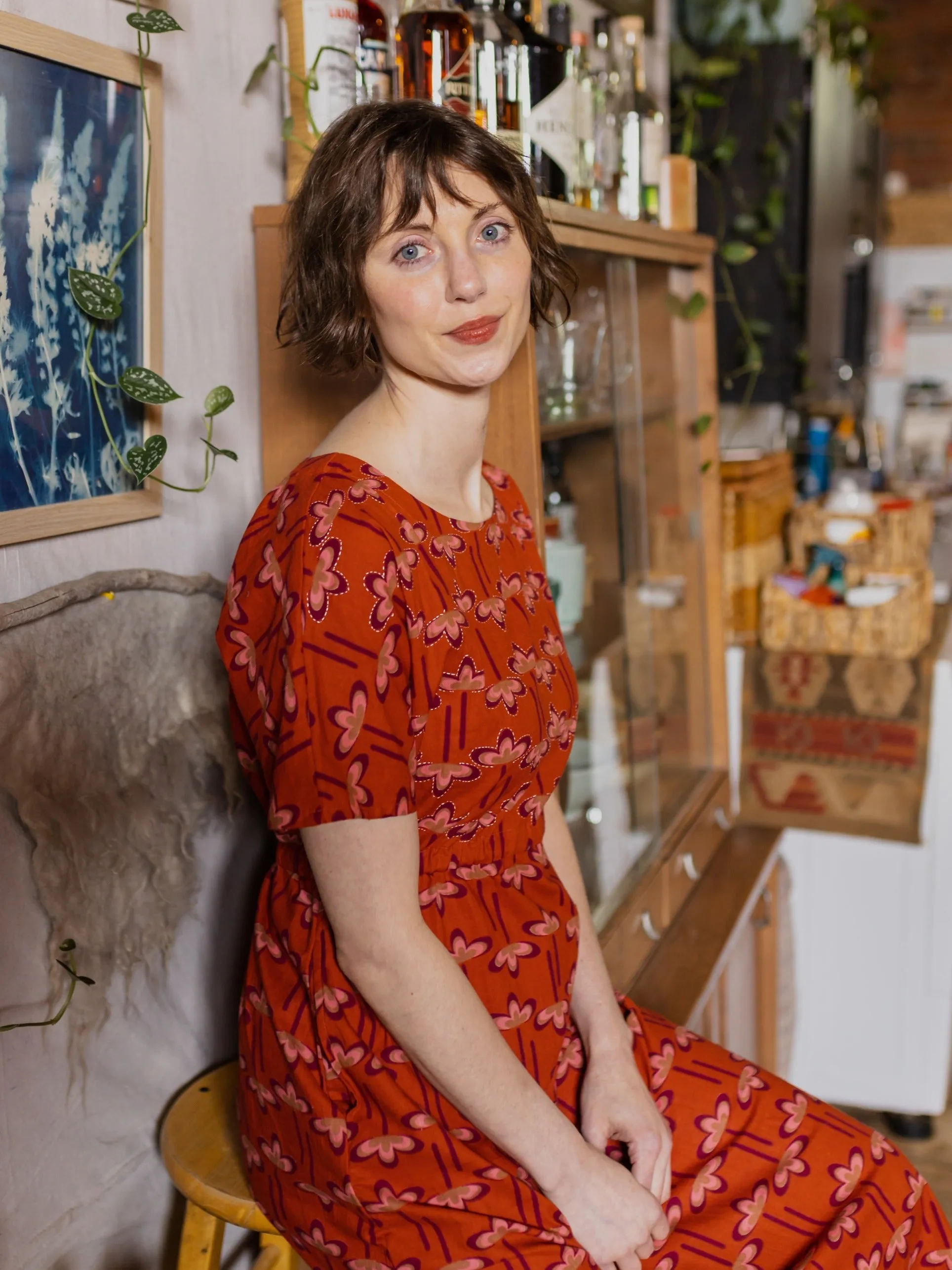 Aimee Maxi Dress - Mod Daisy Spiced Coral