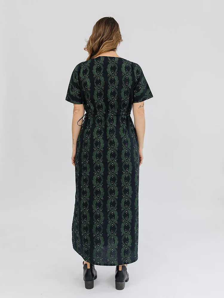 Forest Vine Twist Aimee Maxi Dress