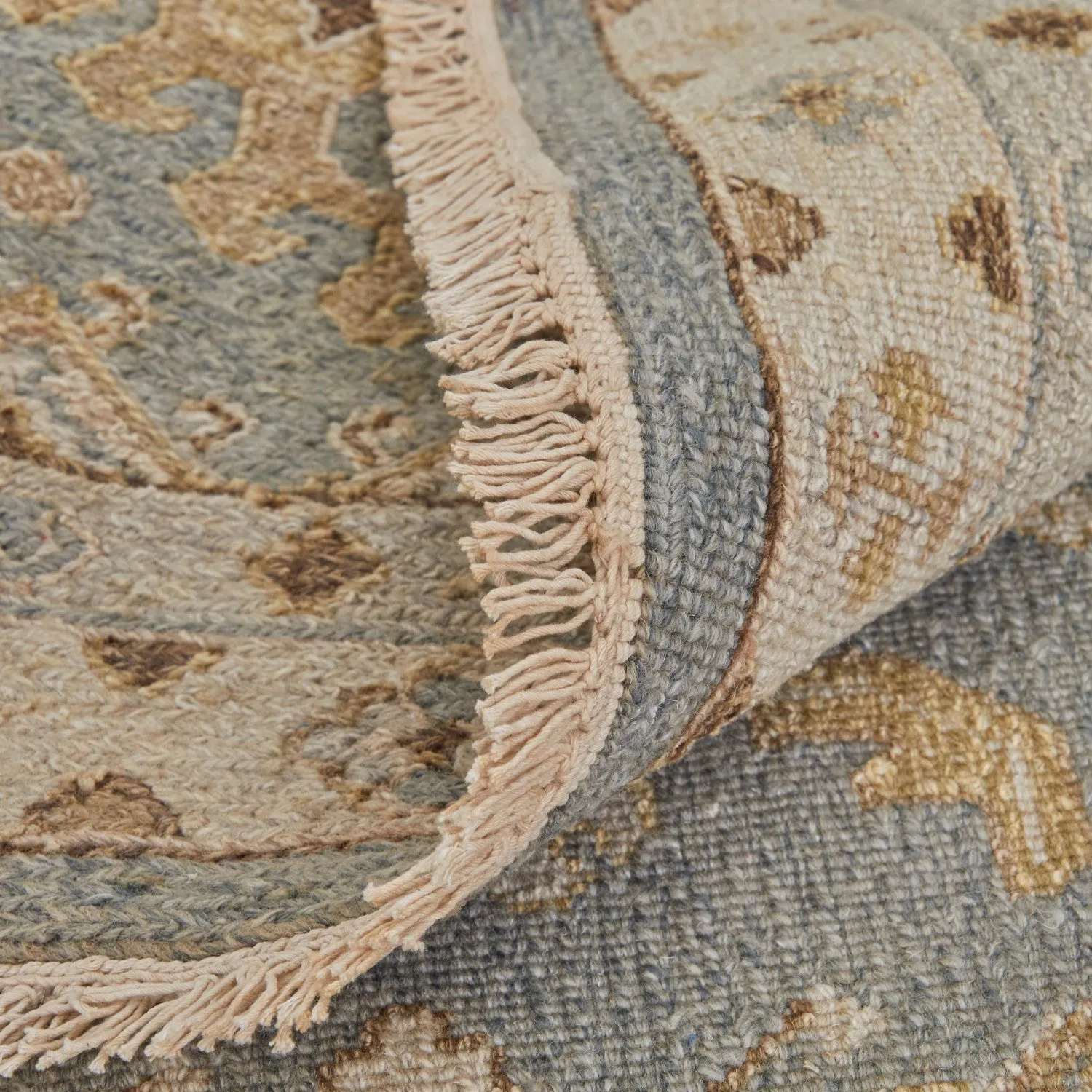 Aleska Oriental Blue/Gray/Ivory Rug