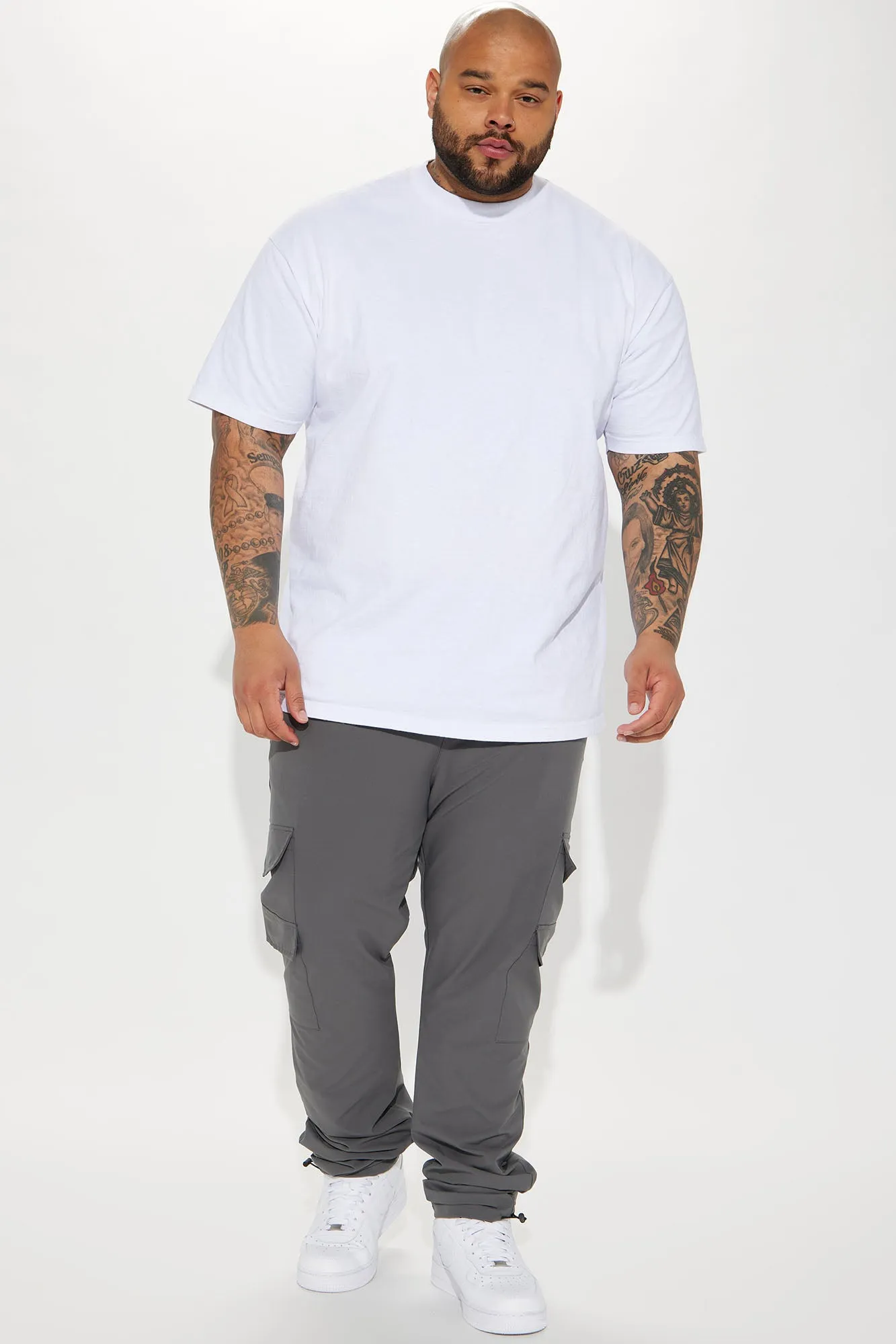All The Time Nylon Cargo Pants - Grey