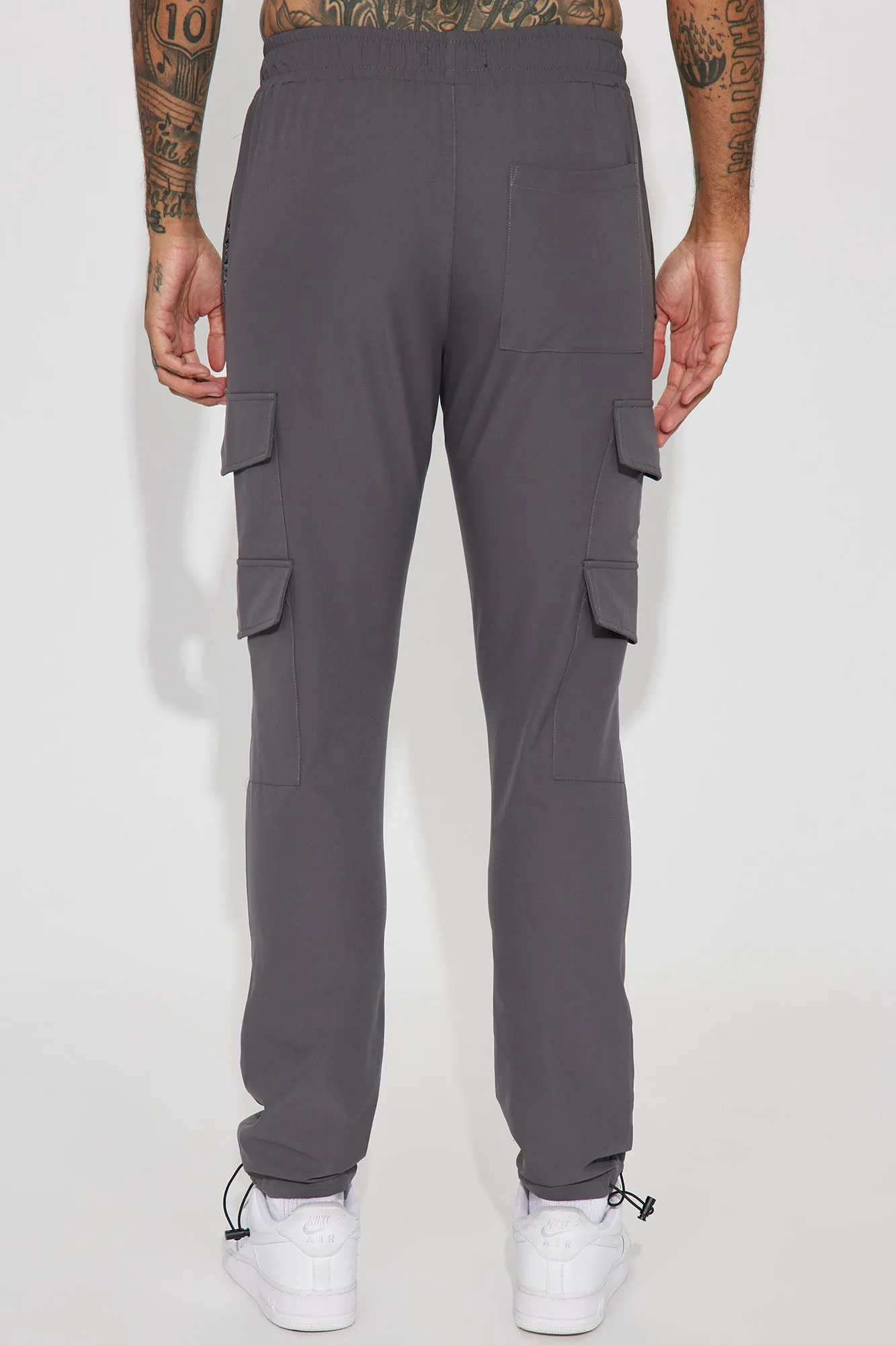 All The Time Nylon Cargo Pants - Grey