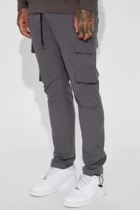All The Time Nylon Cargo Pants - Grey
