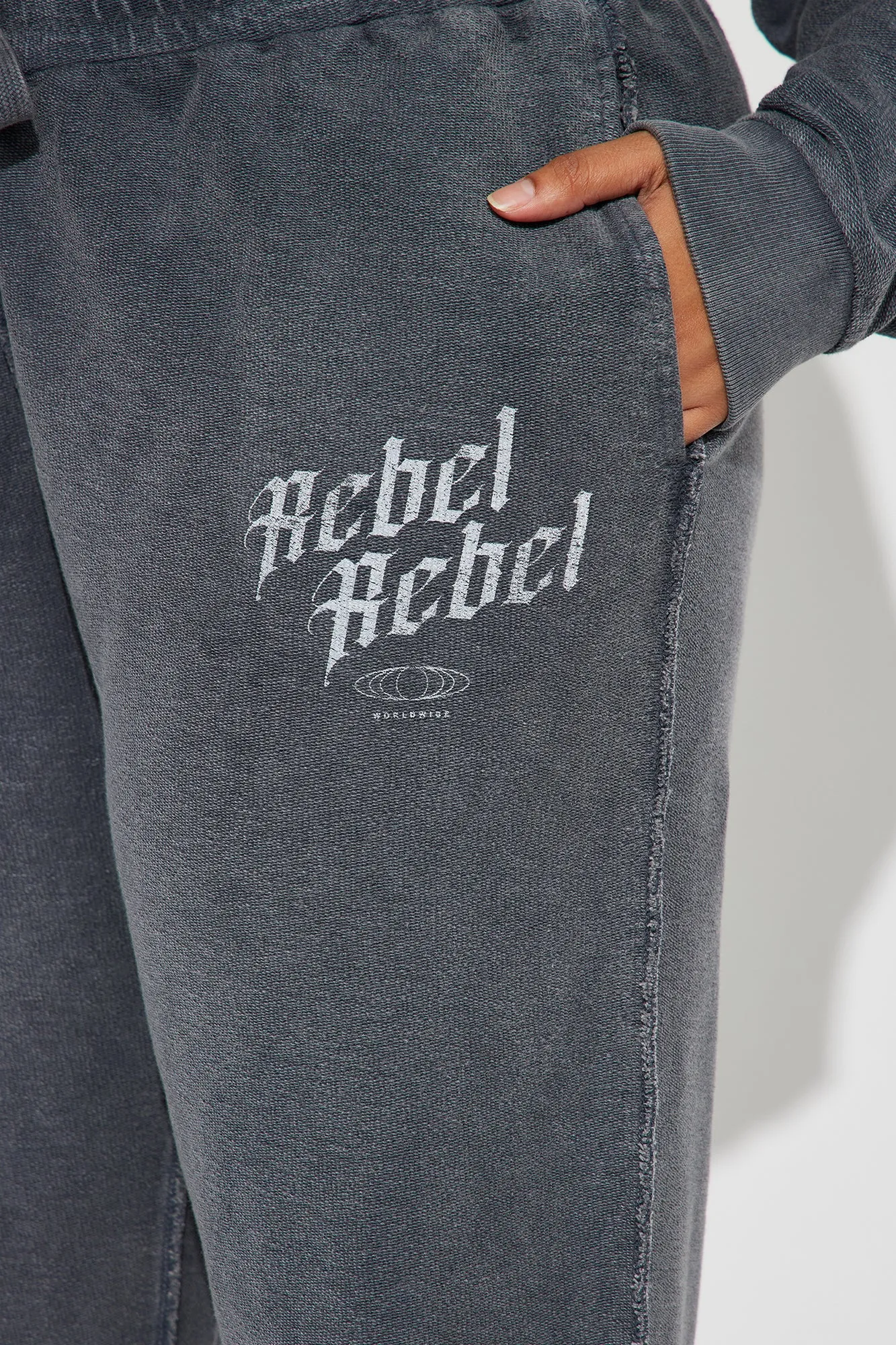 Always A Rebel Sweatsuit - Charcoal