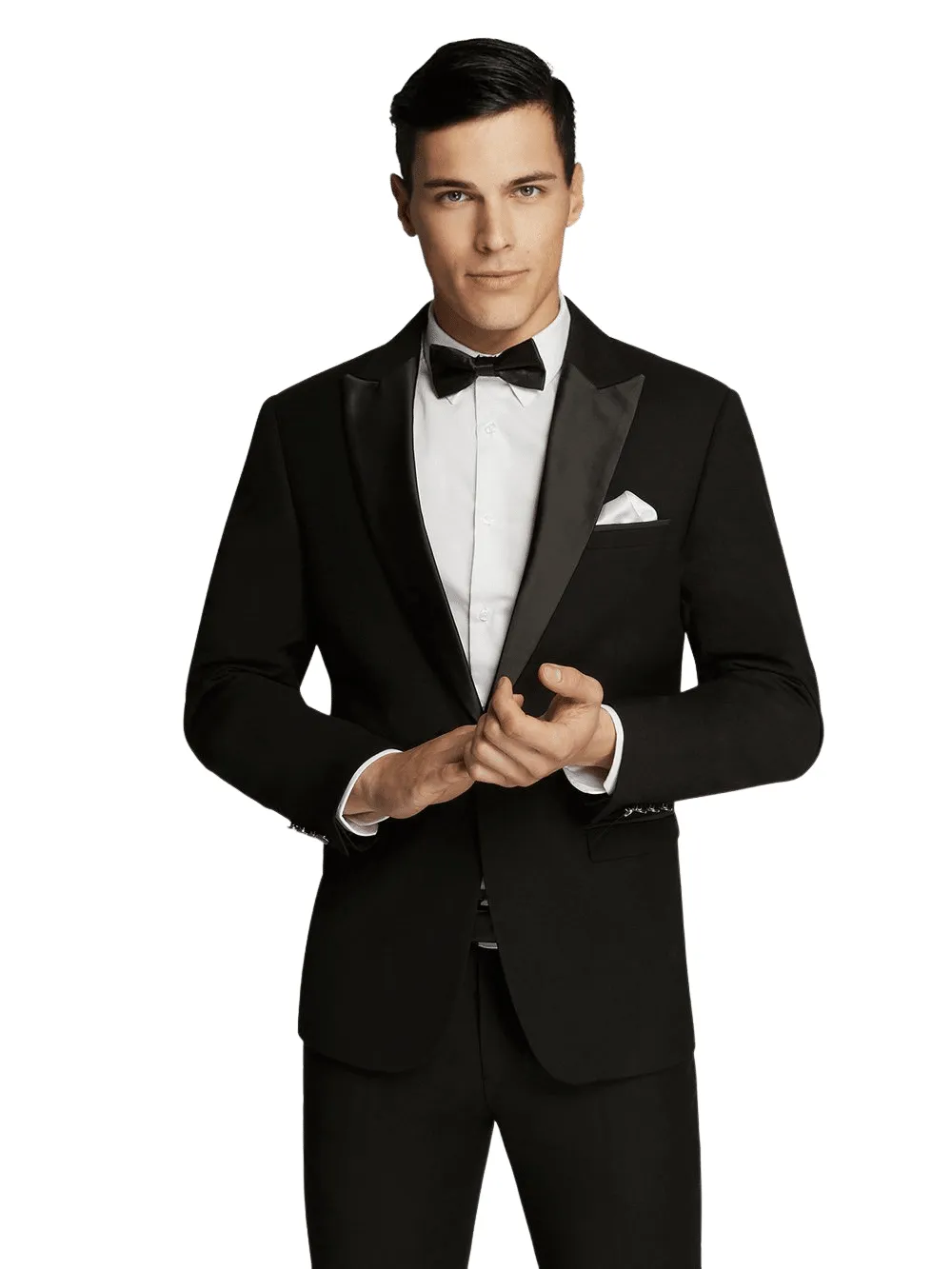 Ashton Peak Satin Lapel Suit
