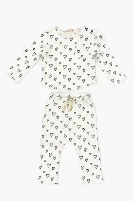 Baby Set EGG New York Bobbi - Heart Print