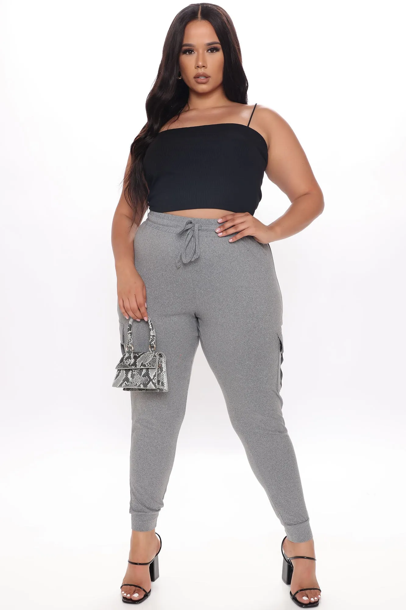 Back To Better Cargo Jogger - Heathered Grey