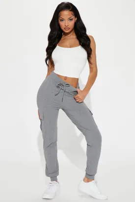 Back To Better Cargo Jogger - Heathered Grey