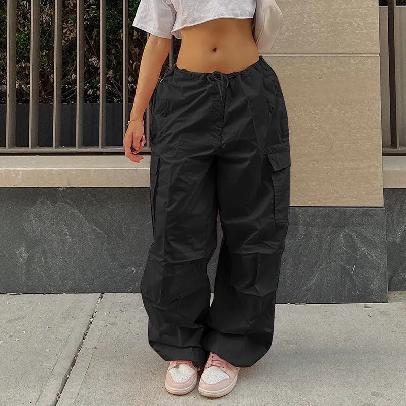 Baggy Retro Drawstring Cargo Pants