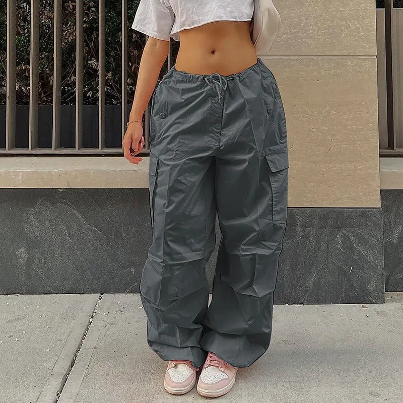 Baggy Retro Drawstring Cargo Pants
