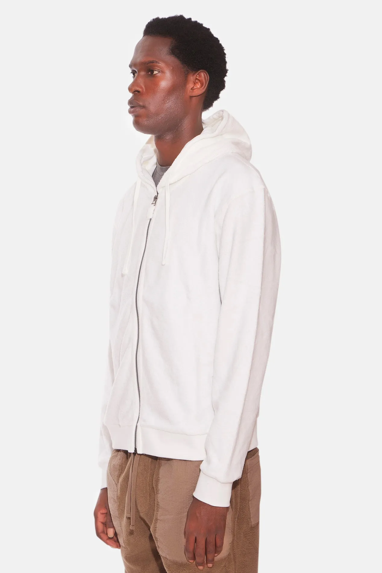 B&C Zip Hoodie White