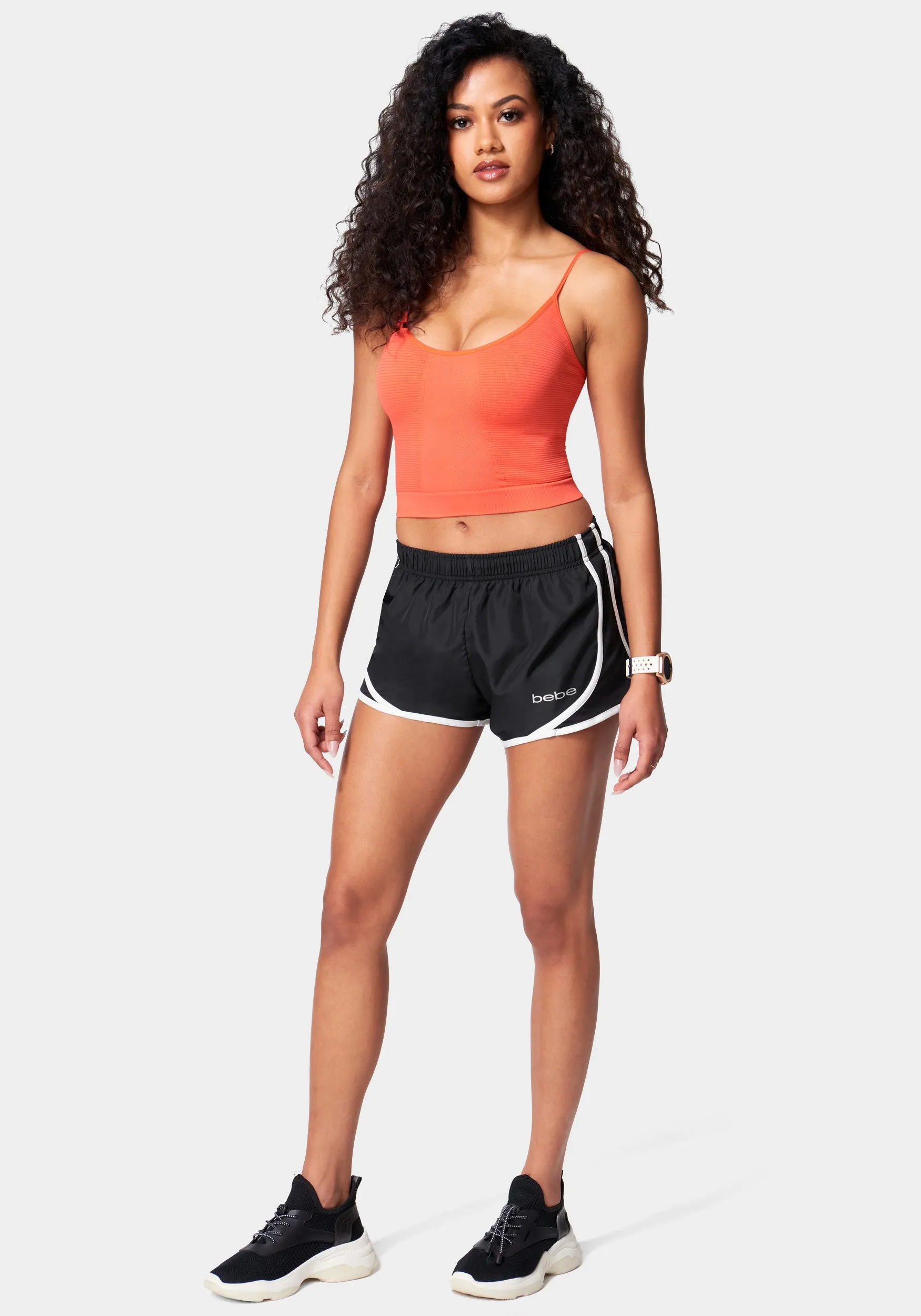 Bebe Logo Woven Run Short