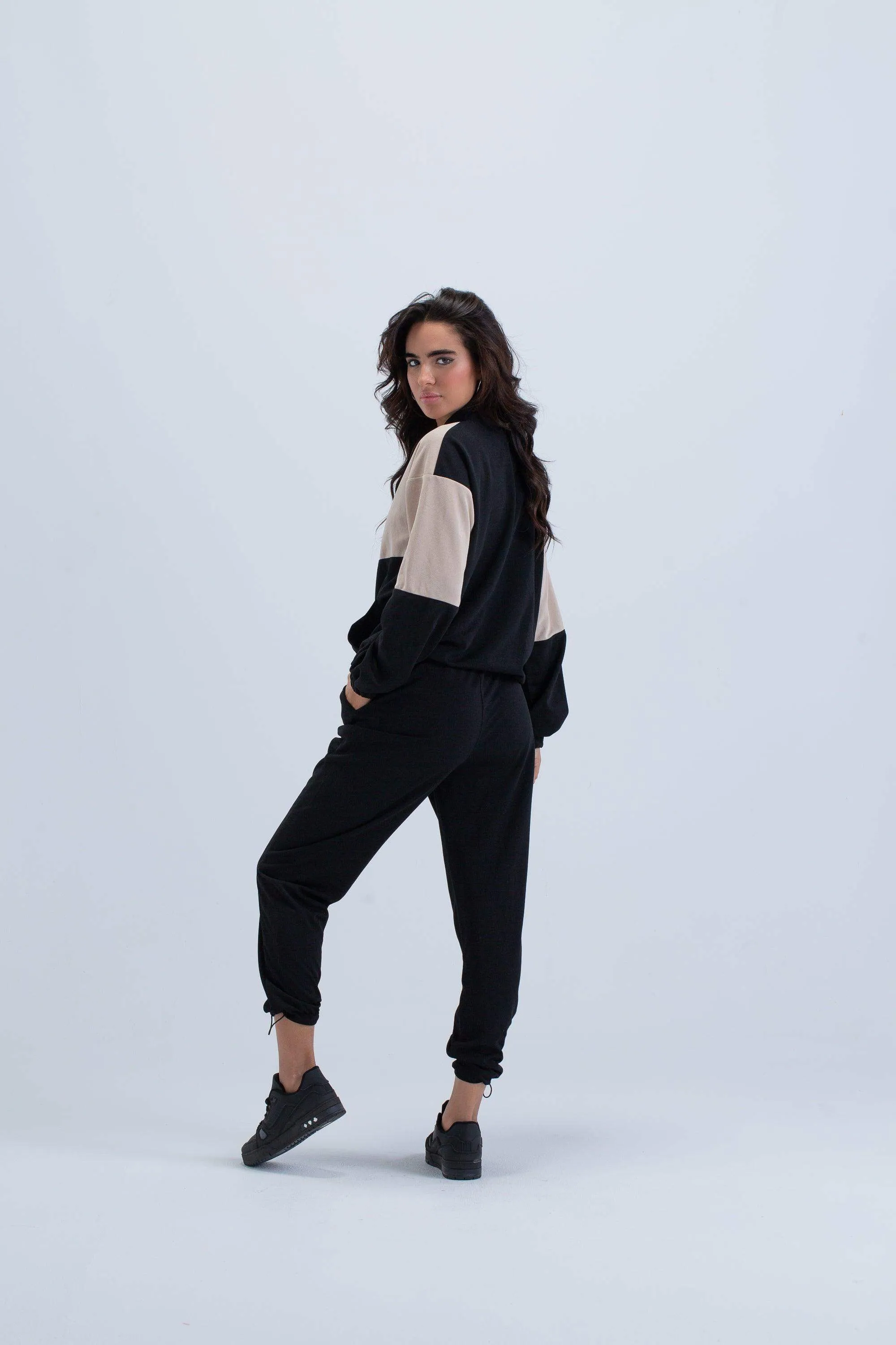 Black Piping Lounge Pants
