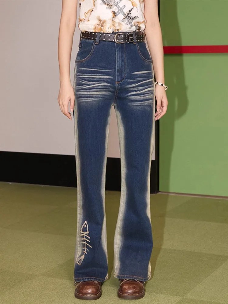 Boot cut denim pants【s0000007413】