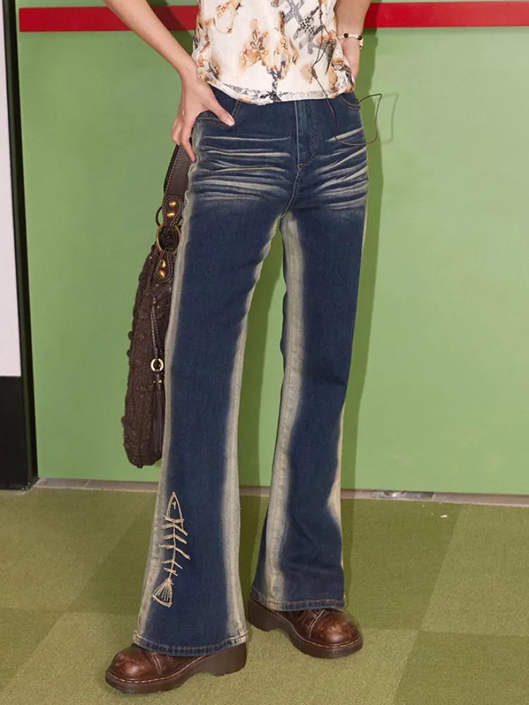 Boot cut denim pants【s0000007413】
