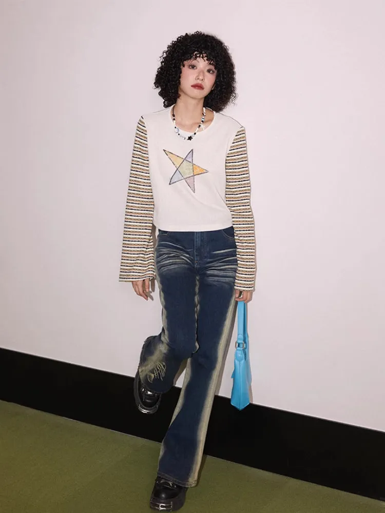 Boot cut denim pants【s0000007413】