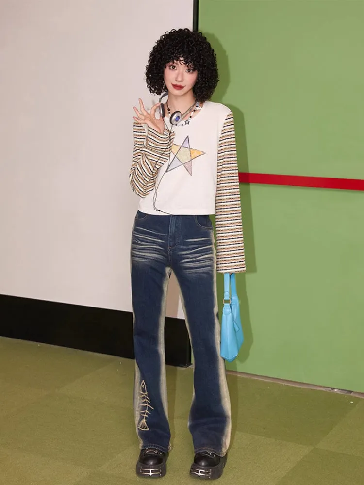 Boot cut denim pants【s0000007413】