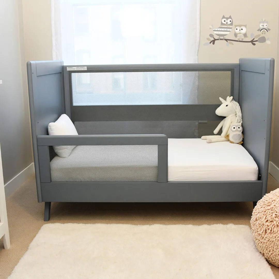 BreathableBaby Mesh Toddler Bed Conversion Kit - Steel Gray