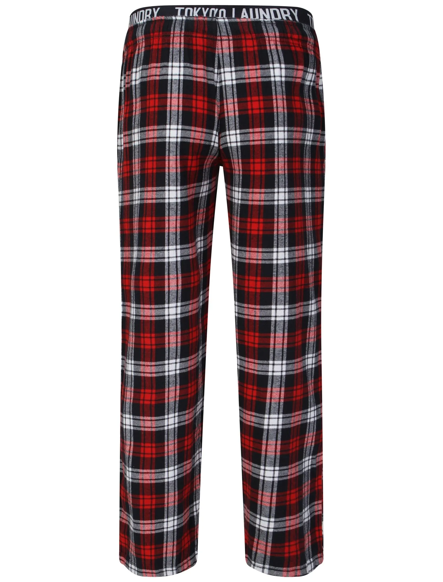 Brush Flannel Lounge Pants in Red Check - Tokyo Laundry