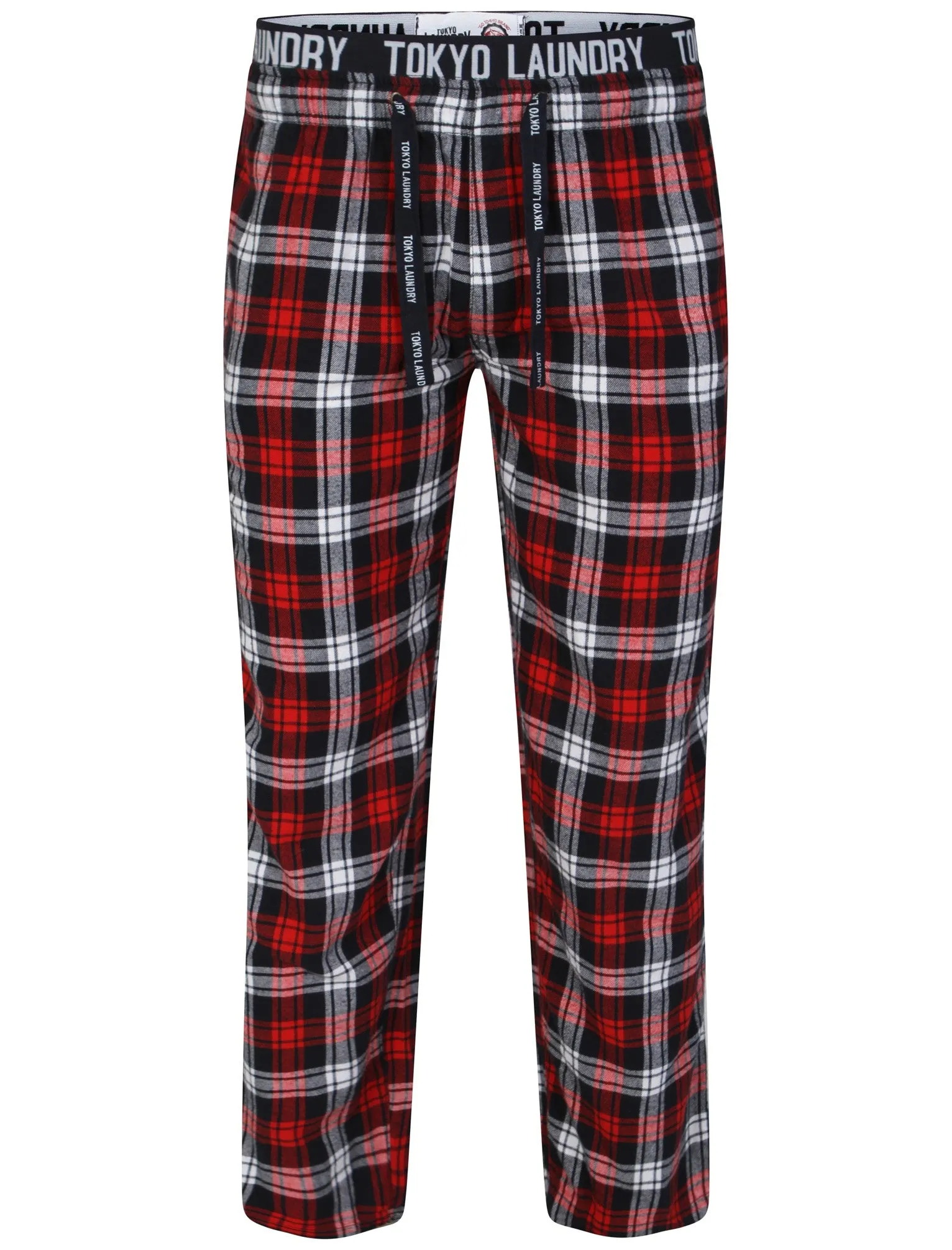 Brush Flannel Lounge Pants in Red Check - Tokyo Laundry