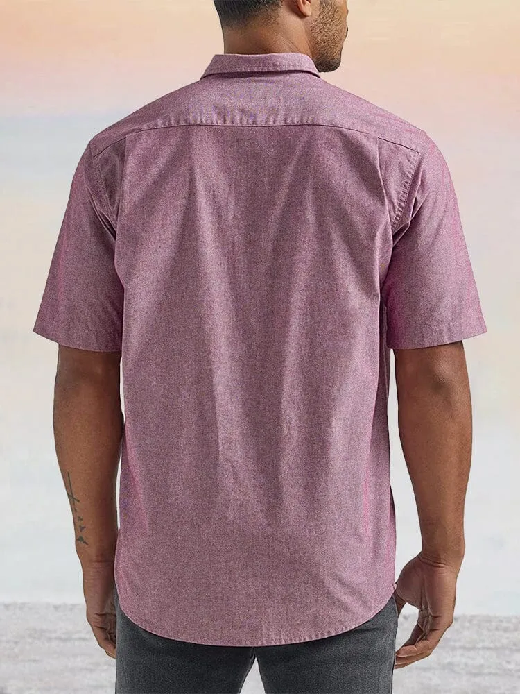 Casual Button Up Cuban Shirt