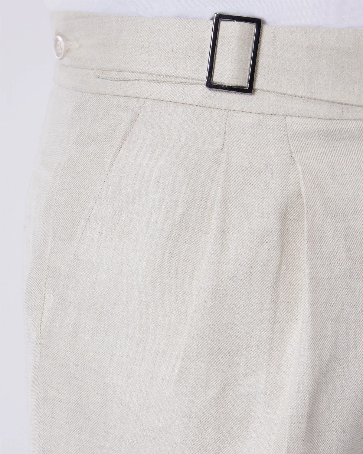 Charisma Linen Neapolitan Dress Pants - Ecru