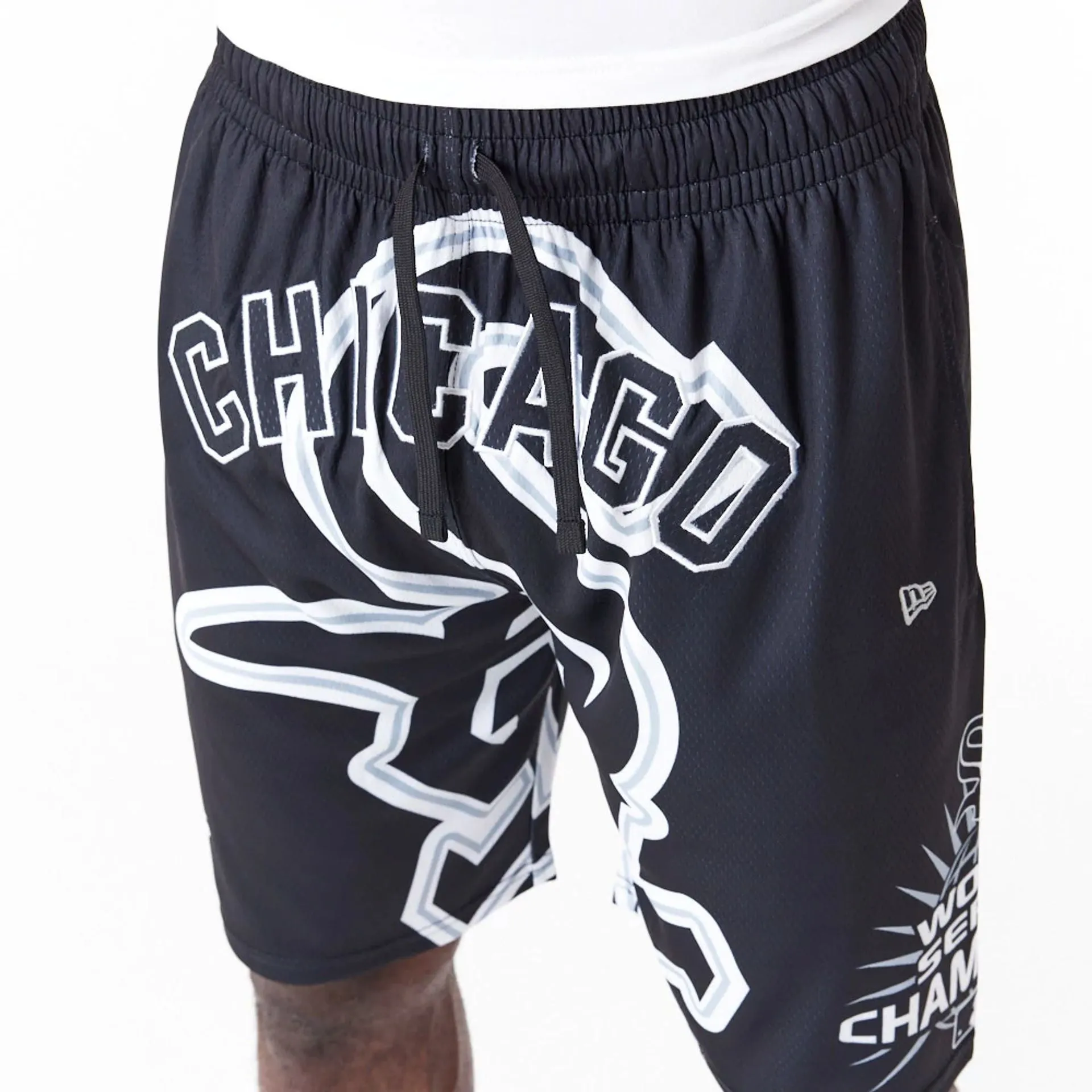Chicago White Sox MLB Large Logo Black Shorts