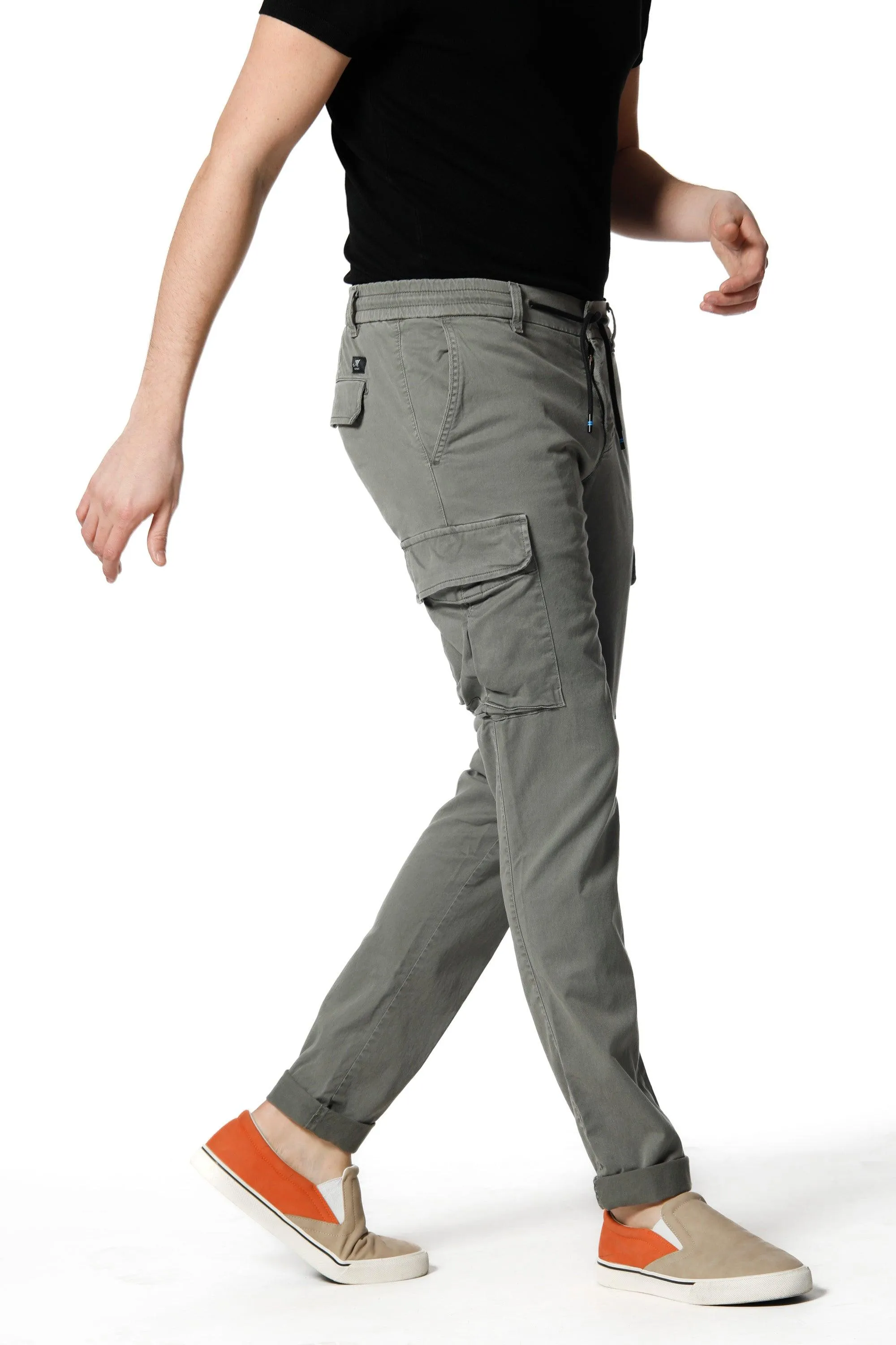 Chile Jogger pantalone cargo uomo in twill di cotone extra slim fit