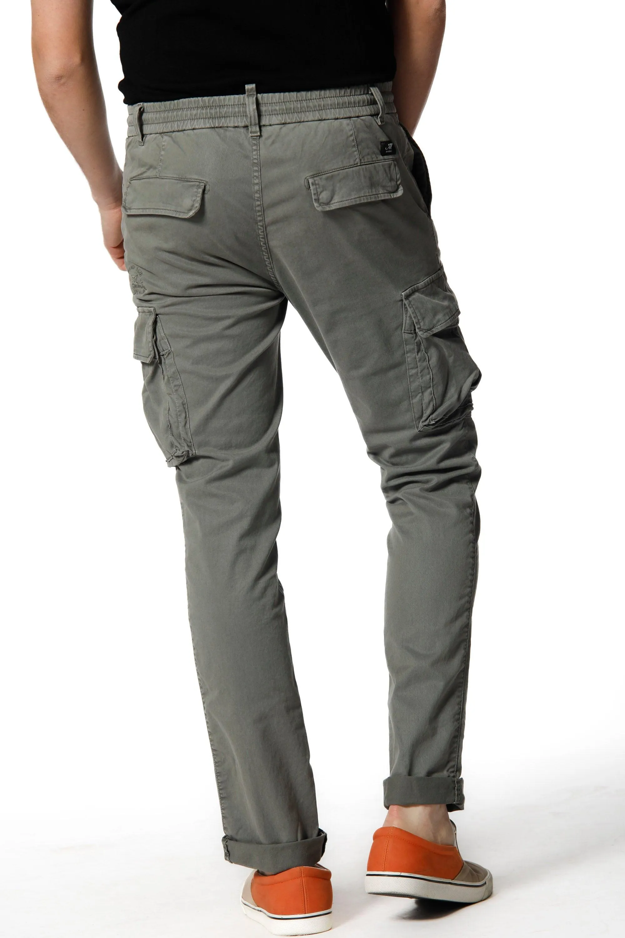 Chile Jogger pantalone cargo uomo in twill di cotone extra slim fit