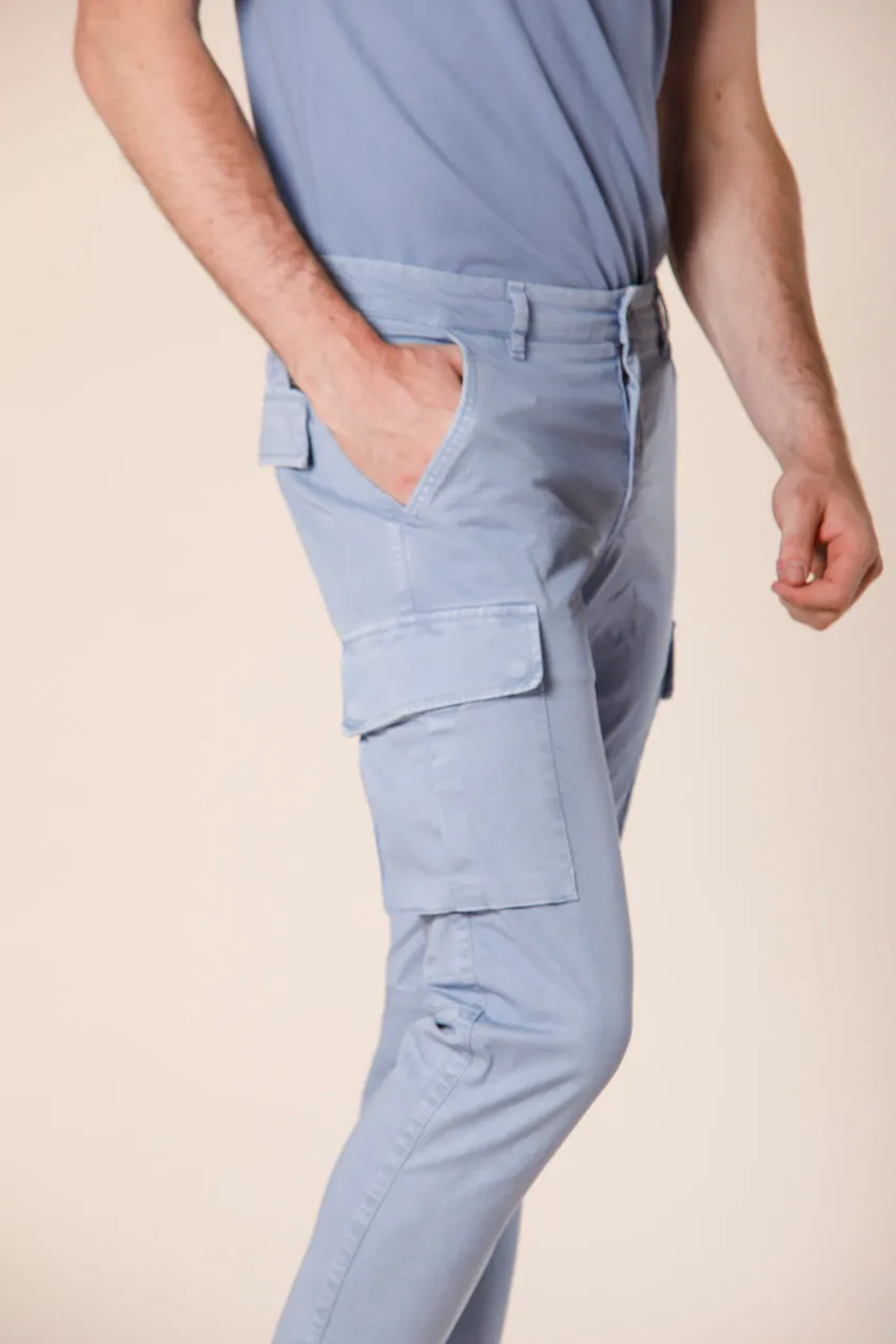 Chile pantalone cargo uomo in twill extra slim ①