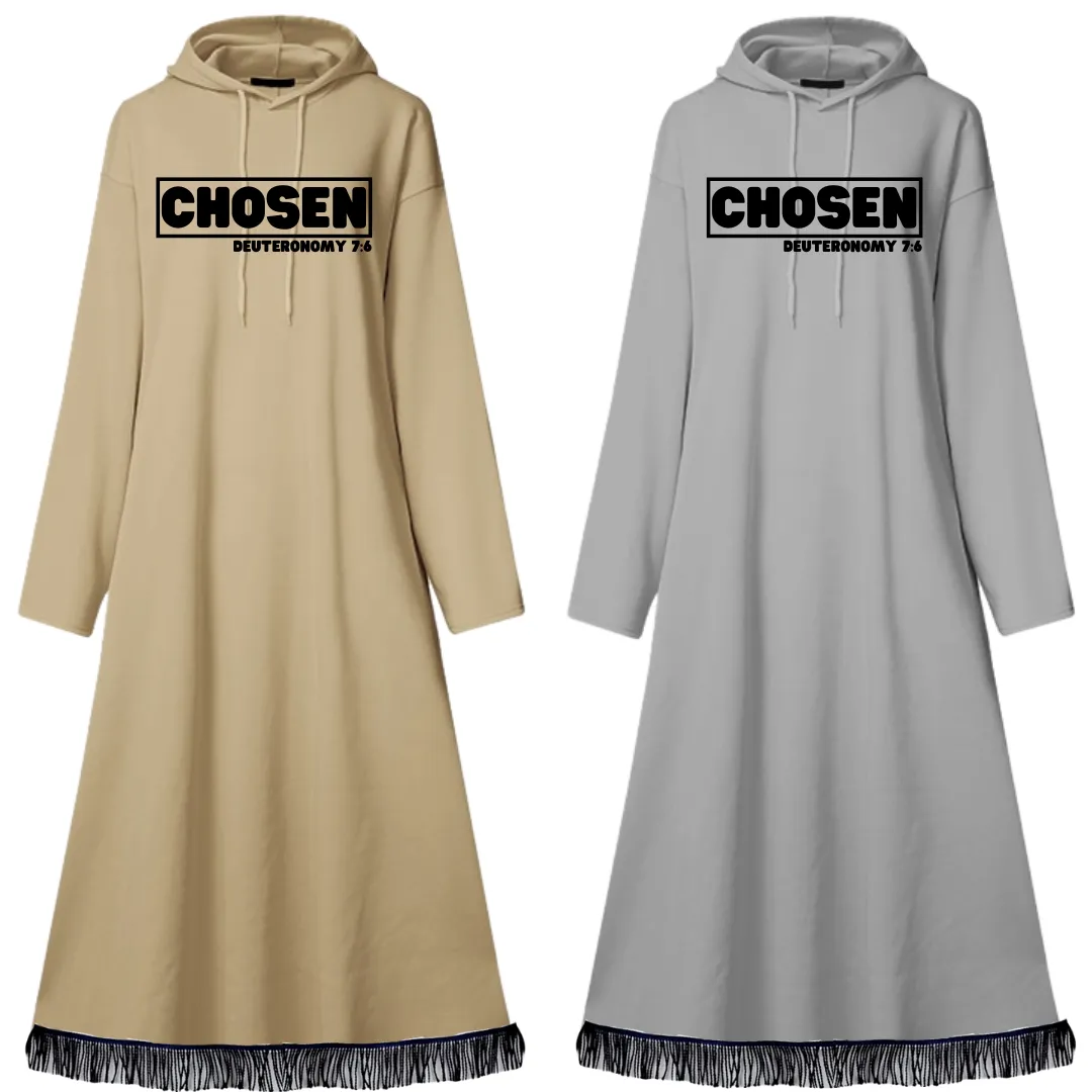 CHOSEN Oversized Hooded Maxi Dress