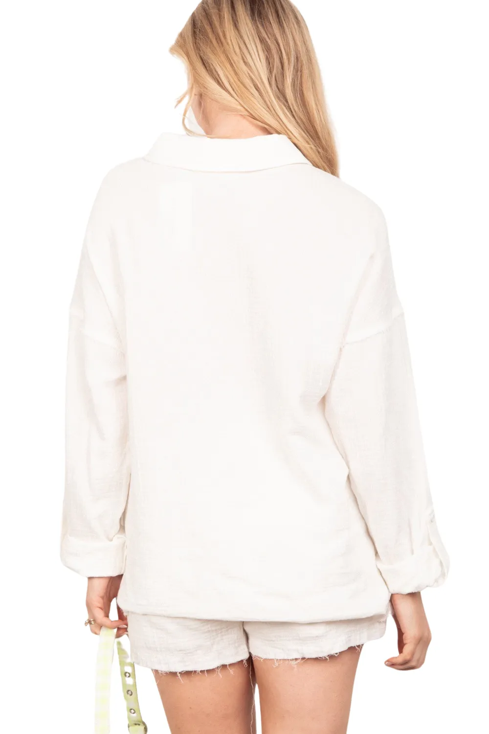 Coastal Dreams Guaze White Shorts