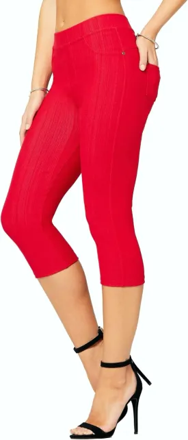 Conceited Jeggings for Women with Pockets - High Waist - Tummy Control Shaping - Regular and Plus Size
