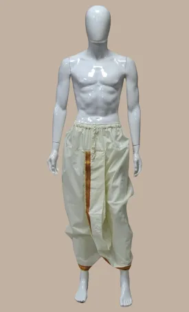 Cream Dhoti Pants