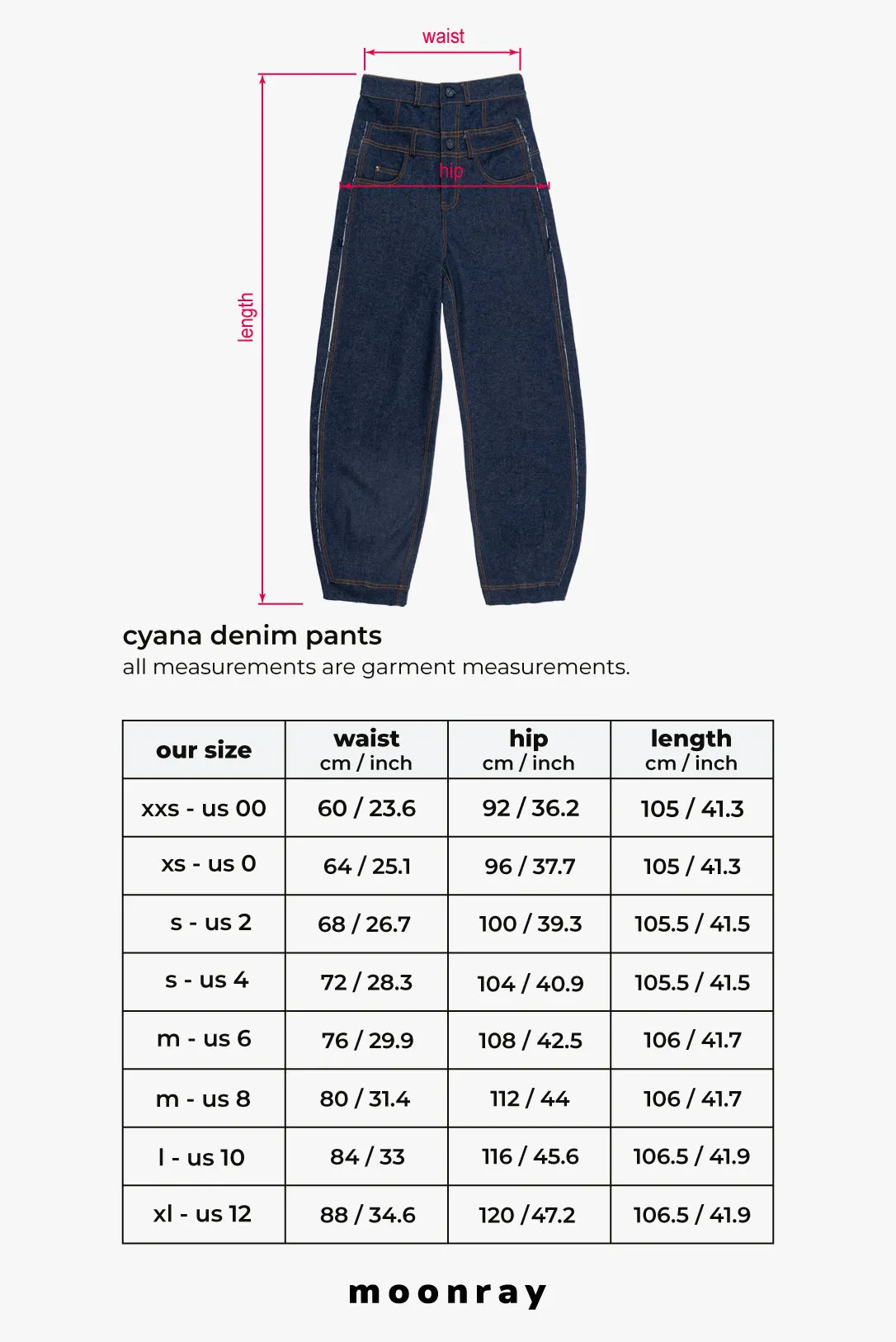 Cyana denim pants
