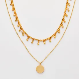 Dangling Dotted & Coin Layering Set