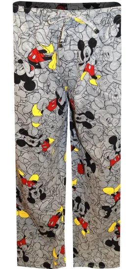Disney Mickey Mouse Classic Poses Gray Lounge Pants