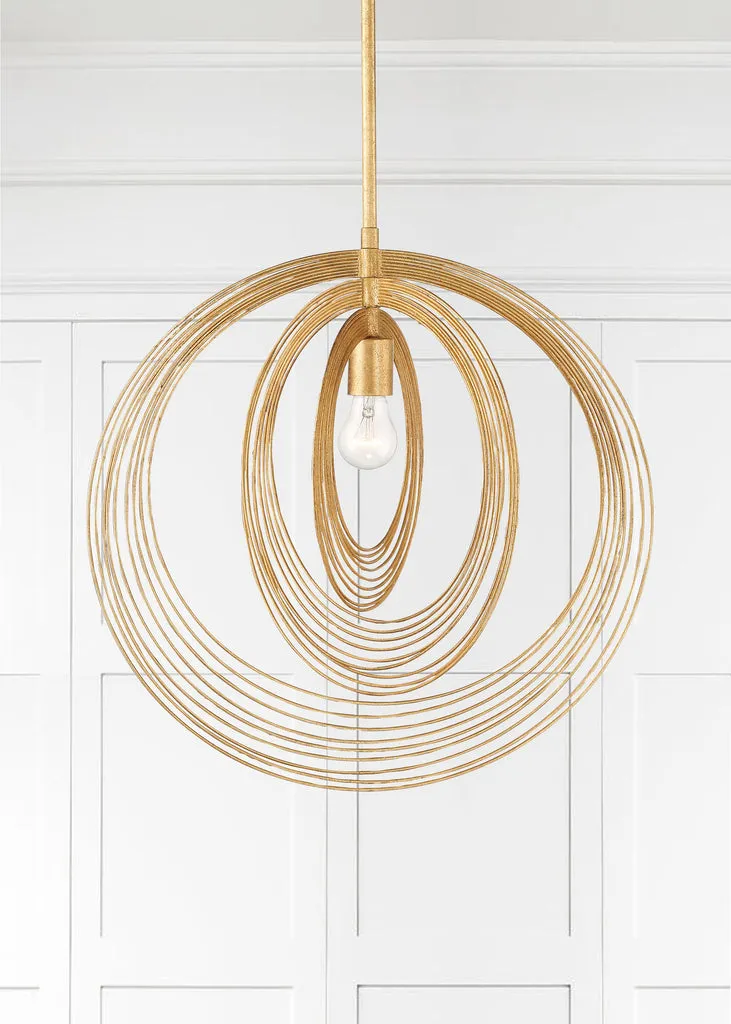 Doral 1 Light Renaissance Gold Pendant