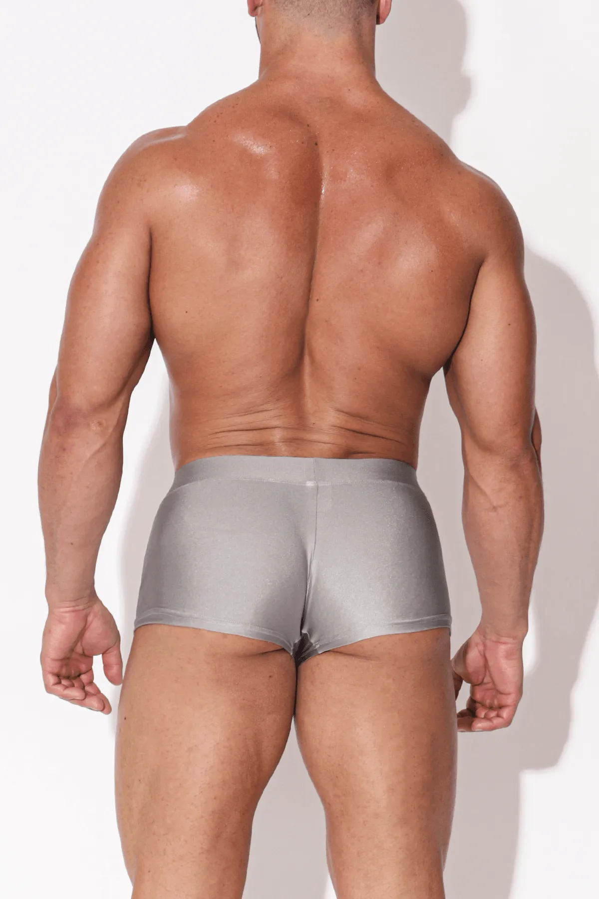 Dynamic Sheen Boxer Briefs - Chrome Grey