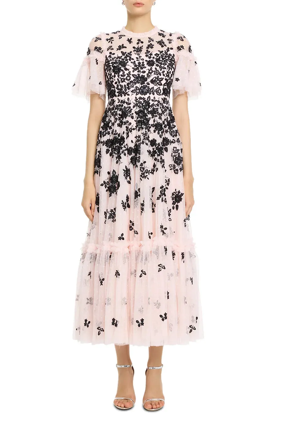 Fluttering Flowers Maxi Dress