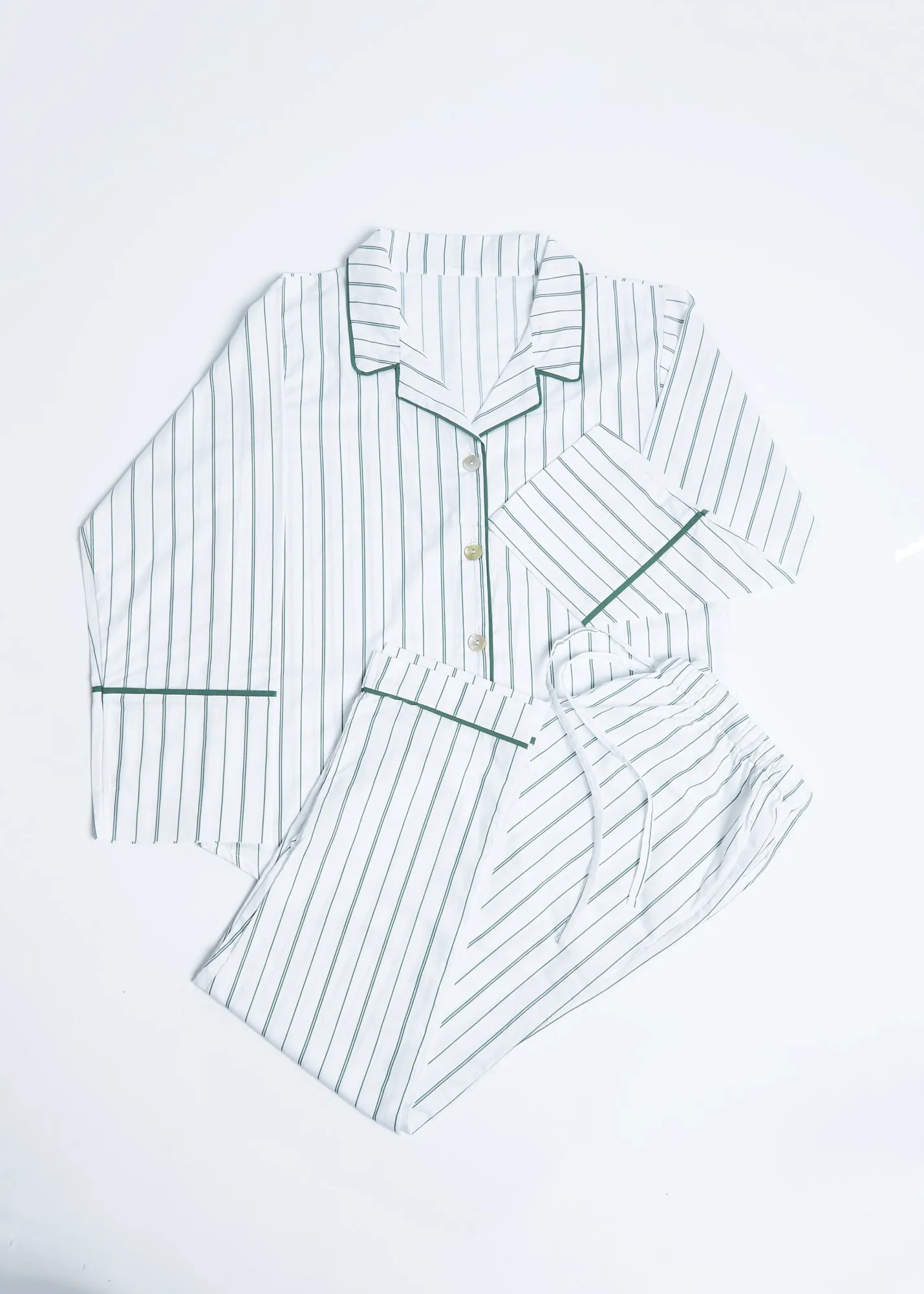 Foxford Green Stripe Pyjamas