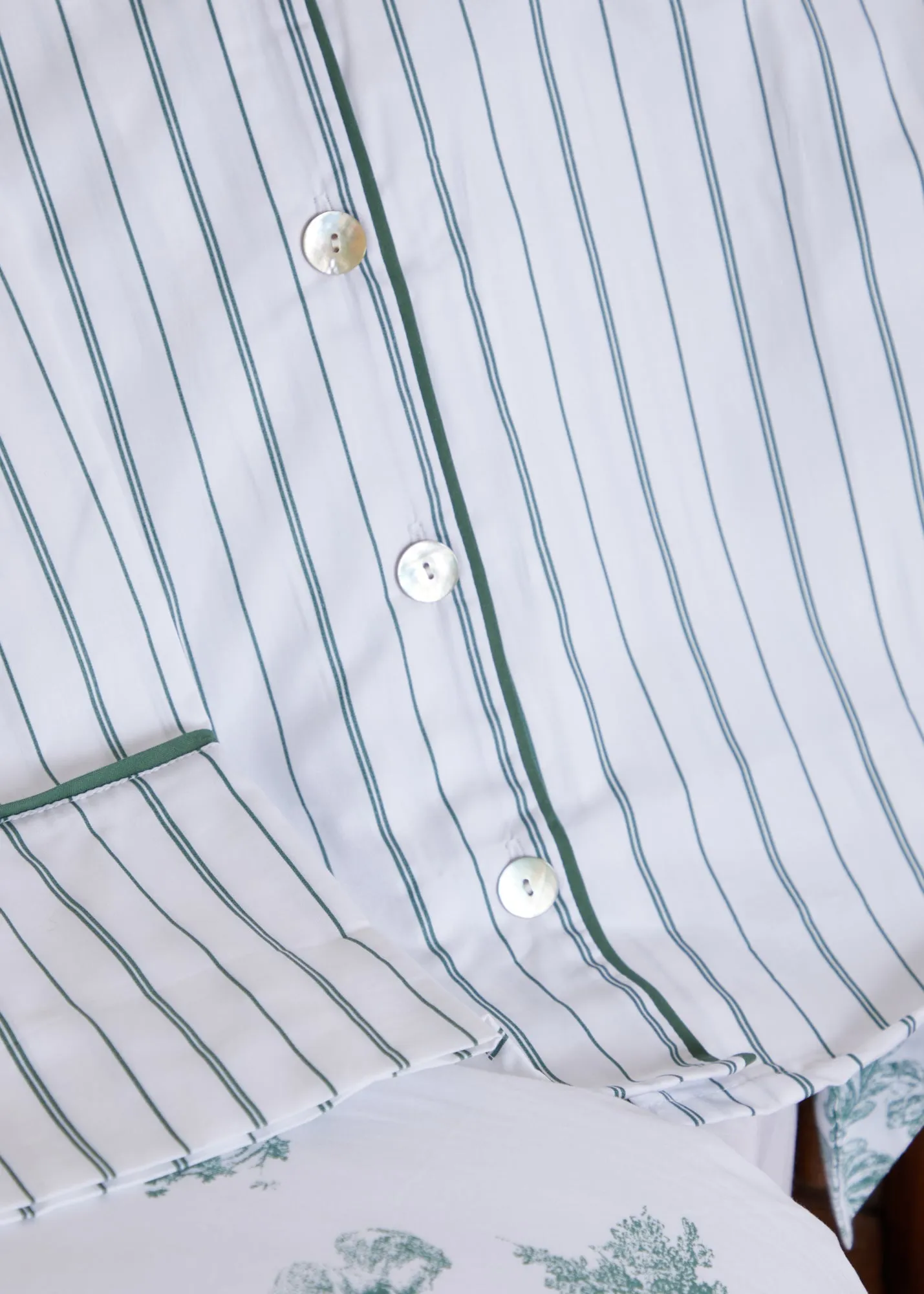 Foxford Green Stripe Pyjamas