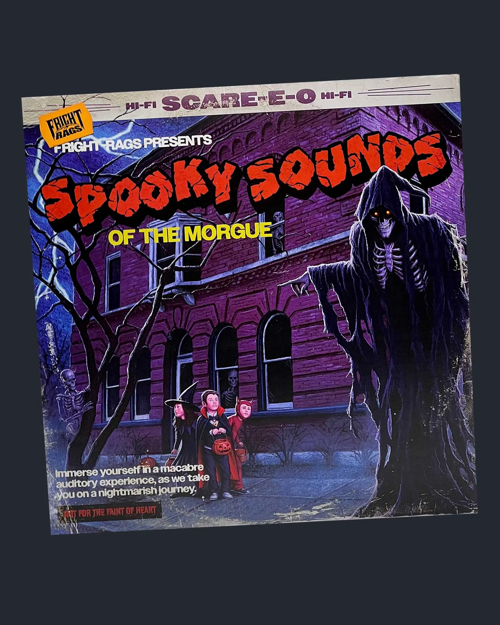 Fright Rags Presents: Spooky Sounds of the Morgue 45 Record (Black Vinyl Variant)