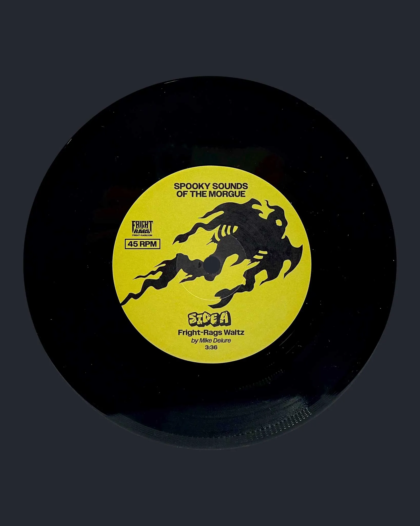 Fright Rags Presents: Spooky Sounds of the Morgue 45 Record (Black Vinyl Variant)