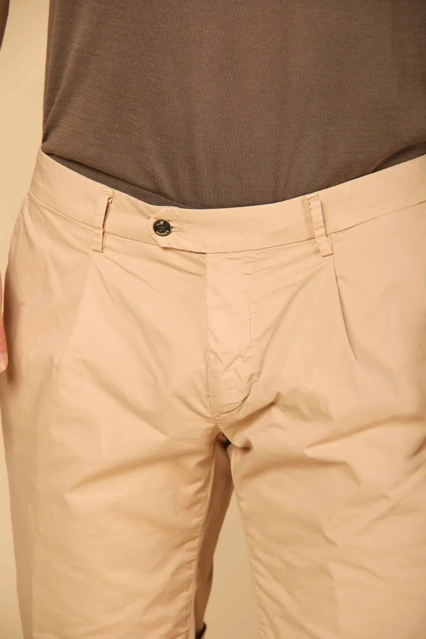 Genova Style bermuda chino uomo in gabardina stretch slim