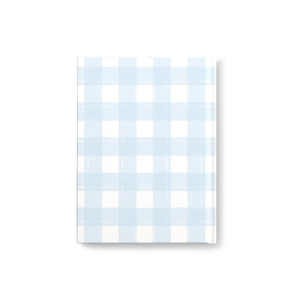 Gingham Light Blue Notebook